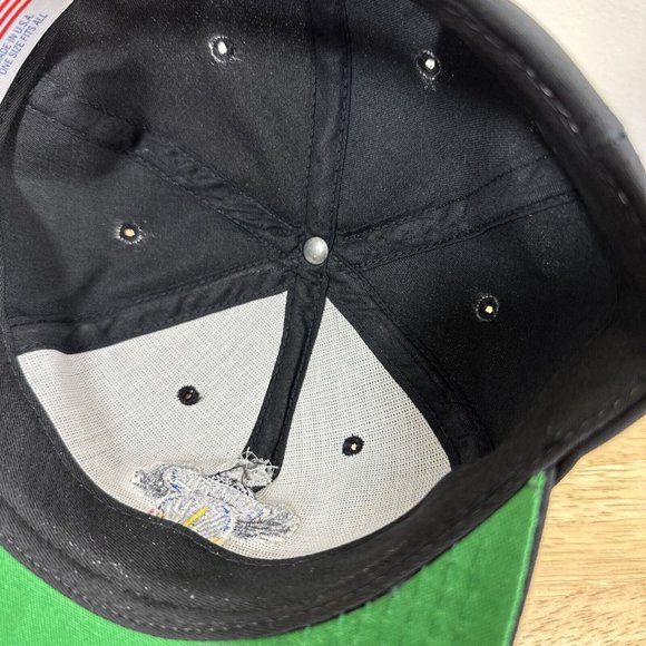 VTG Airborne Embroidered Black P Cap Snapback Hat Military Made in USA - Picture 10 of 10